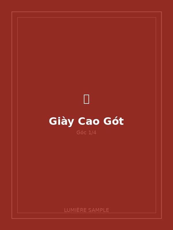 Giày Cao Gót Mũi Nhọn