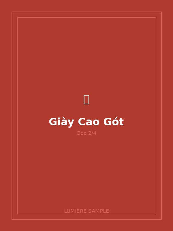 Giày Cao Gót Mũi Nhọn