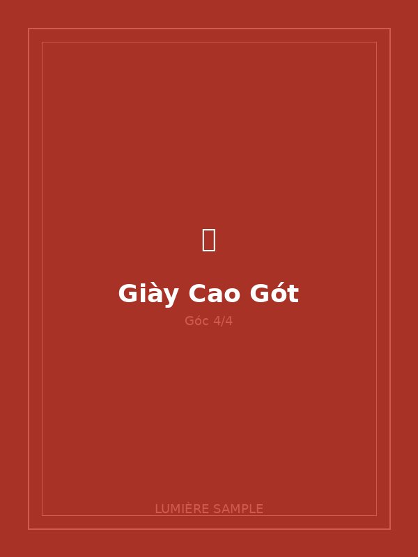 Giày Cao Gót Mũi Nhọn